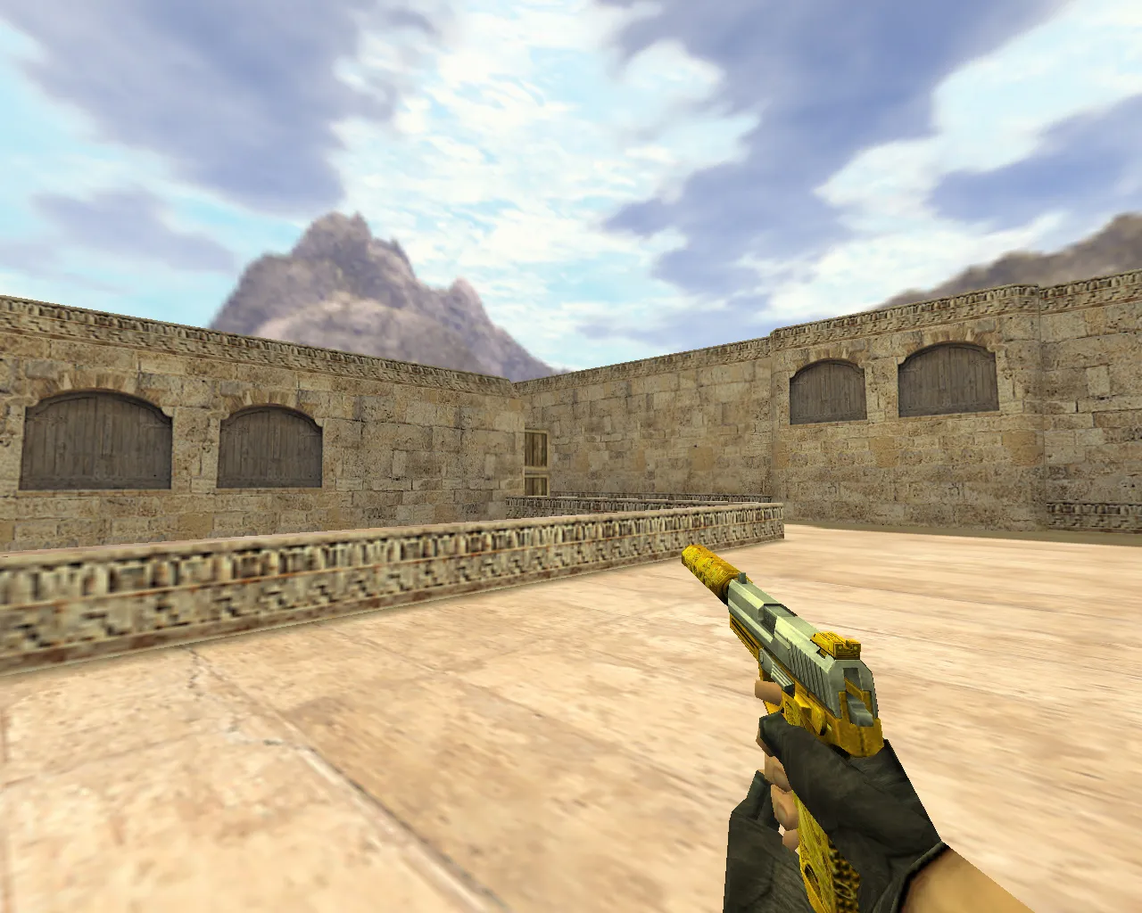 Скриншот Модель «USP Желтый дракон» для CS 1.6 – Качество и Стиль