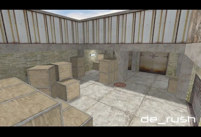 Скриншот  Карта de_rush_rc1 для CS 1.6: Тактики и особенности