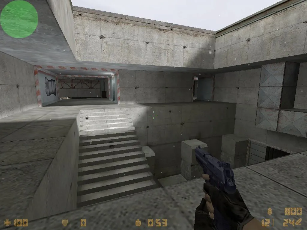 Скриншот de_alphacode_wi для CS 1.6: точки, позиции, баланс сторон и подсказки по раундам