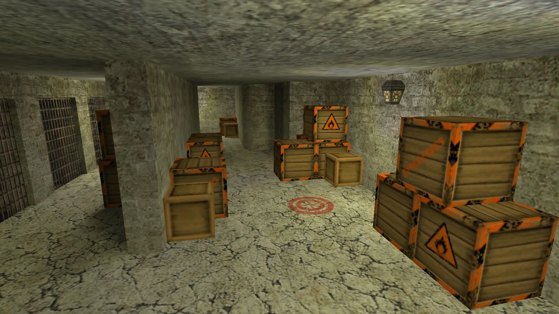 Скриншот  Карта de_eternal для CS 1.6: тактика за CT/T, точки, .nav для ботов и оптимизация wpoly/epoly