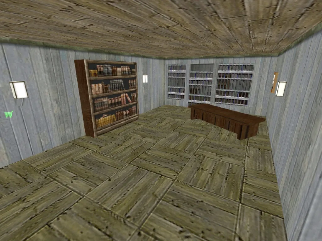 Скриншот  Карта de_wanted для CS 1.6: Тактика и особенности