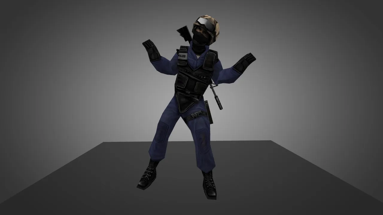 Скриншот Модель «Gsg9 Gangnam style» для CS 1.6 - Уникальный скин для игроков