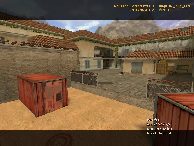 Скриншот  de_cup_rpm карта для CS 1.6: тактика T/CT, точки, .nav, оптимизация wpoly/epoly