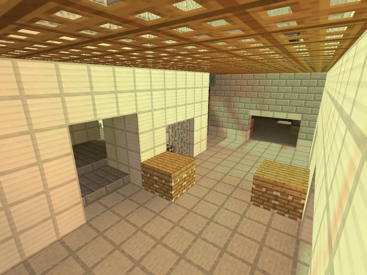 Скриншот Карта de_cache_minecraft для CS 1.6: планировка, тактика Т/КТ, .nav для ботов, оптимизация