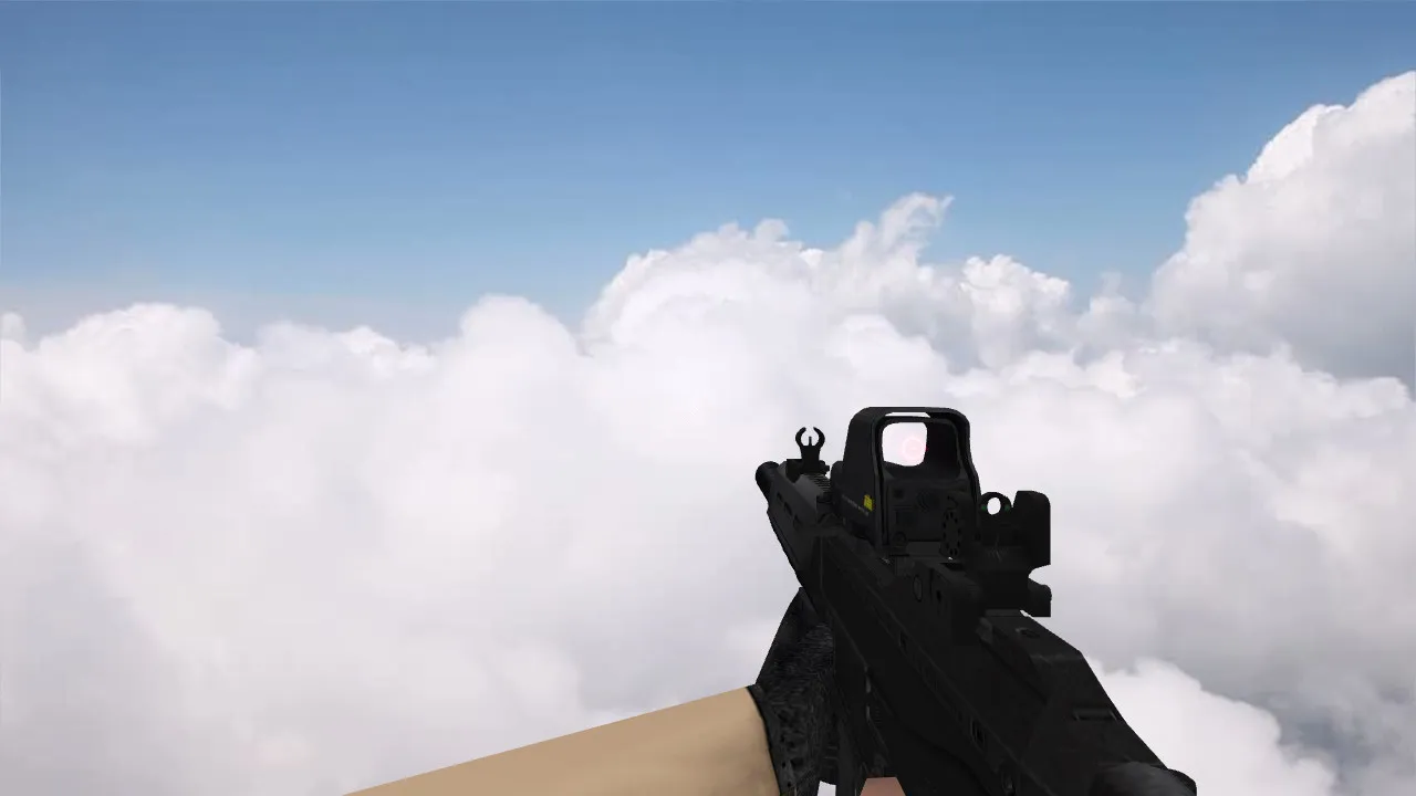 Скриншот Модель v_m4a1 «Magpul Masada Hackage» для CS 1.6: p_ и w_ версии, анимация осмотра и звуки