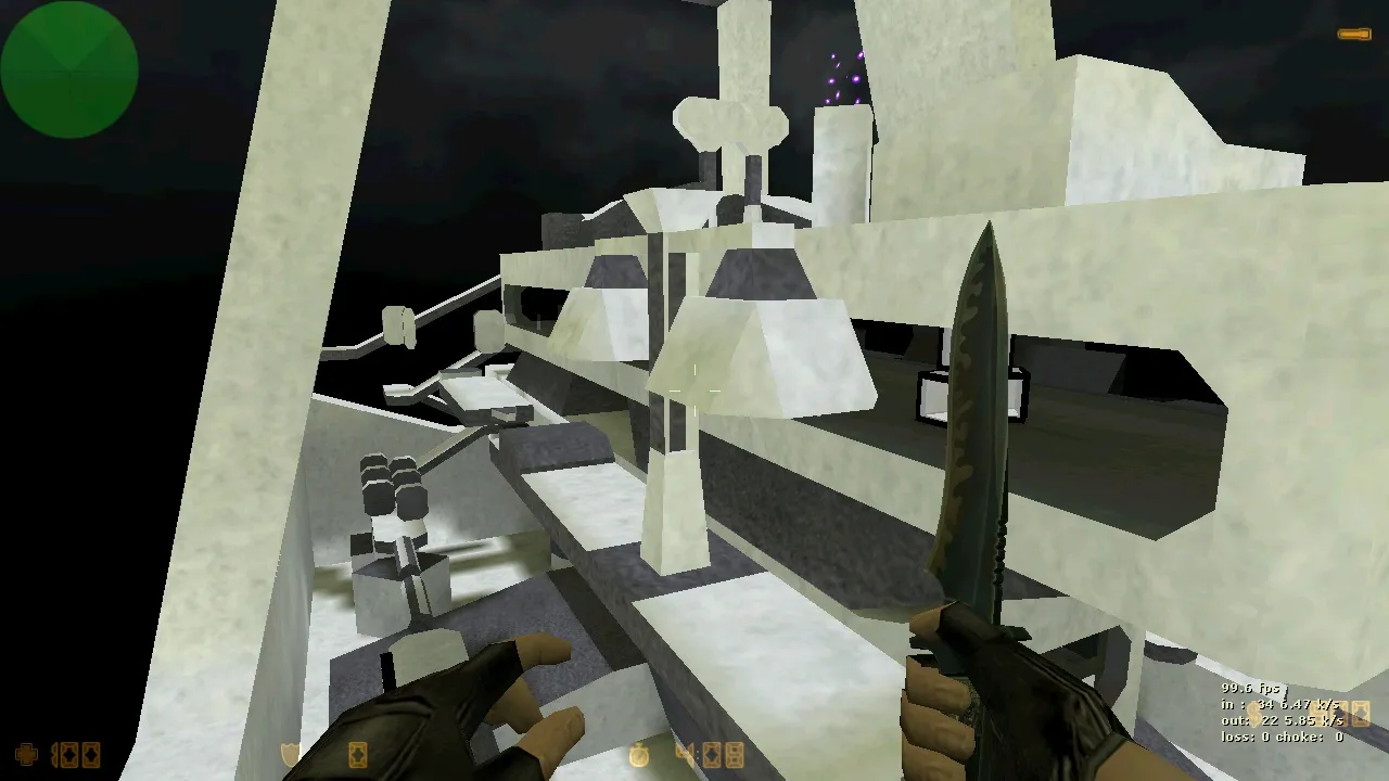 Скриншот  deathrun_fuzzy карта для CS 1.6: .nav для ботов, баланс сторон, оптимизация wpoly/epoly