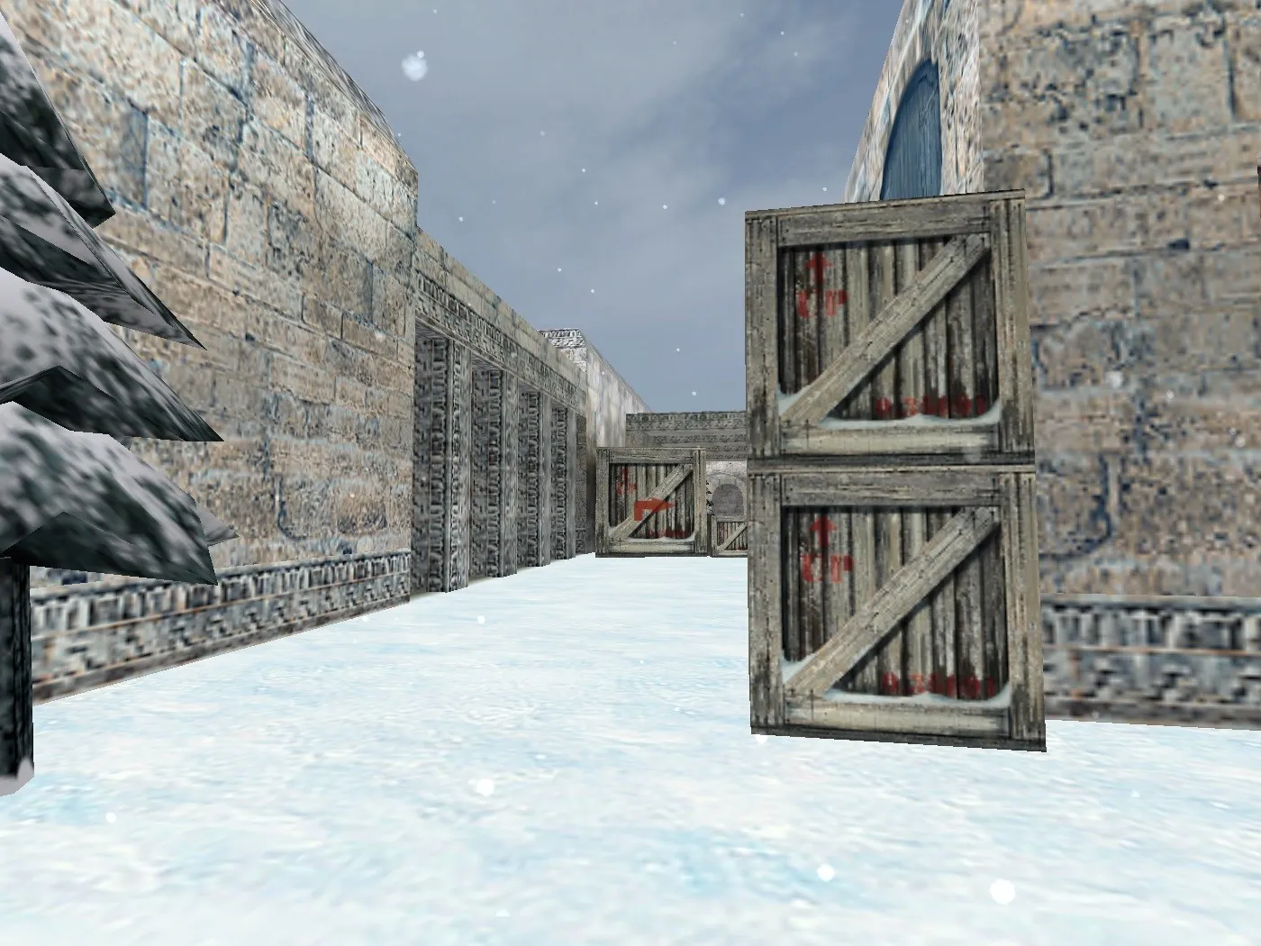 Скриншот  Карта de_seno_christmas для CS 1.6 – Тактический анализ и особенности