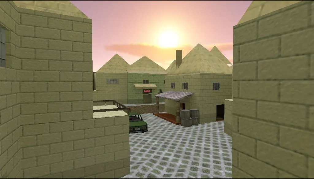 Скриншот Карта de_ares для CS 1.6: точки, маршруты, .nav для ботов, оптимизация wpoly/epoly