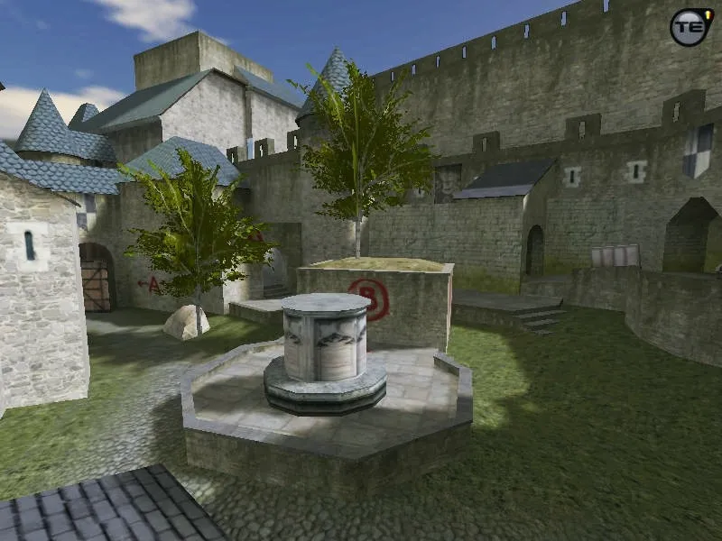 Скриншот Карта «css_cbble» для CS 1.6: баланс сторон, точки, .nav для ботов, оптимизация wpoly/epoly