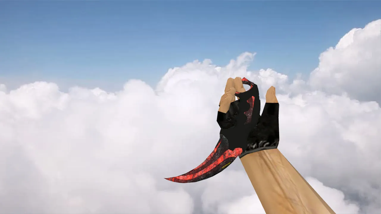 Скриншот Модель ножа керамбит «Вампир» v_ модели для CS 1.6: звуки, анимация осмотра, текстуры и настройка