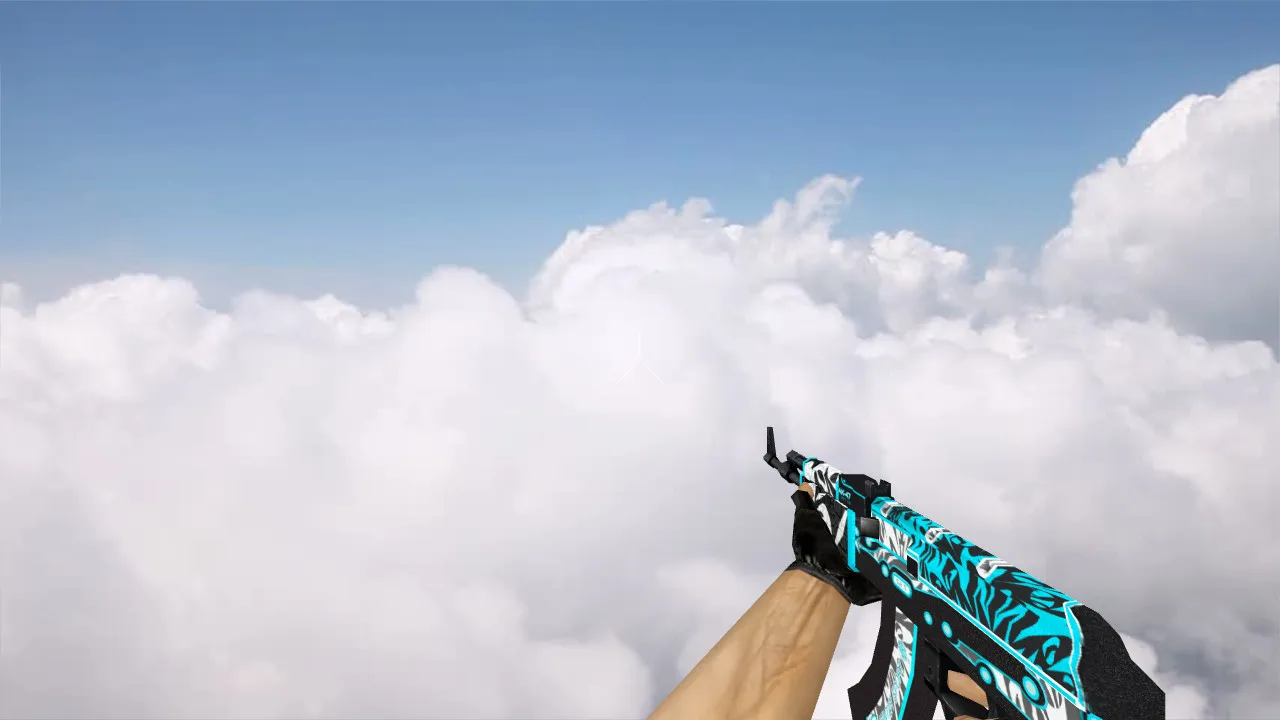 Скриншот Default AK-47 Frontside Misty v_ модели для CS 1.6: звуки, анимация осмотра, текстуры