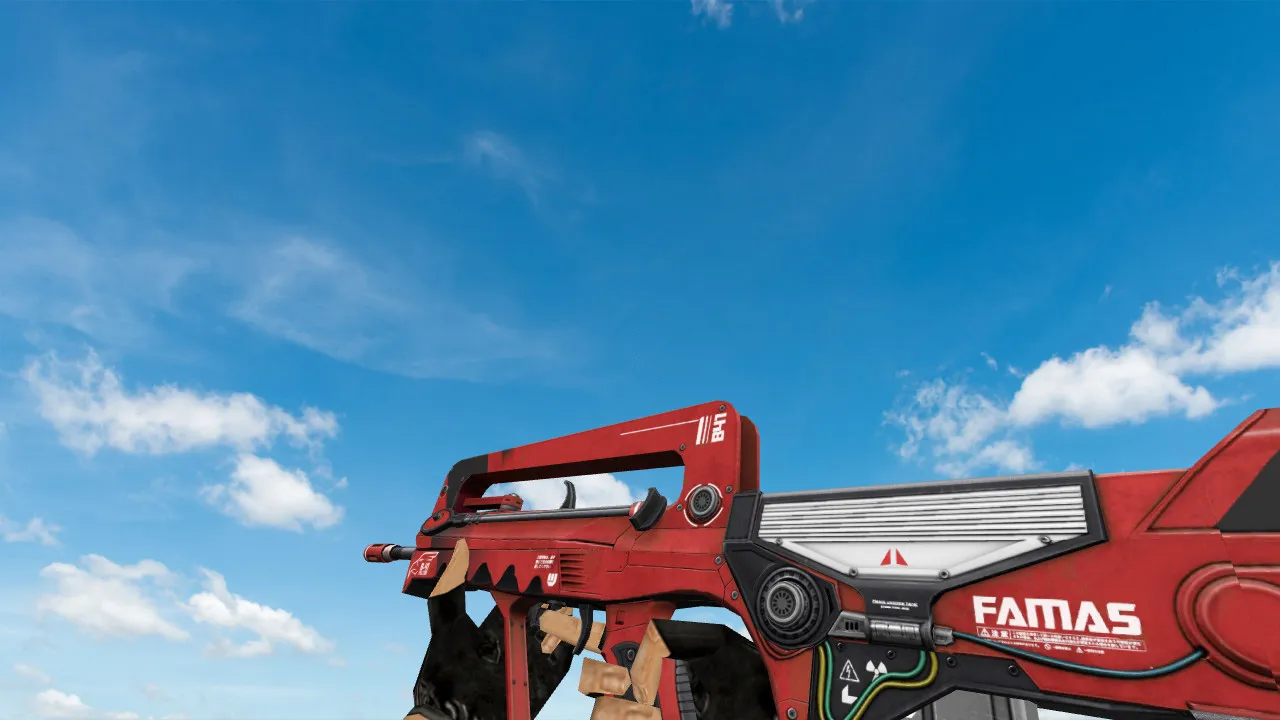 Скриншот Модель «Famas Falcon Red» для CS 1.6 – качественная замена