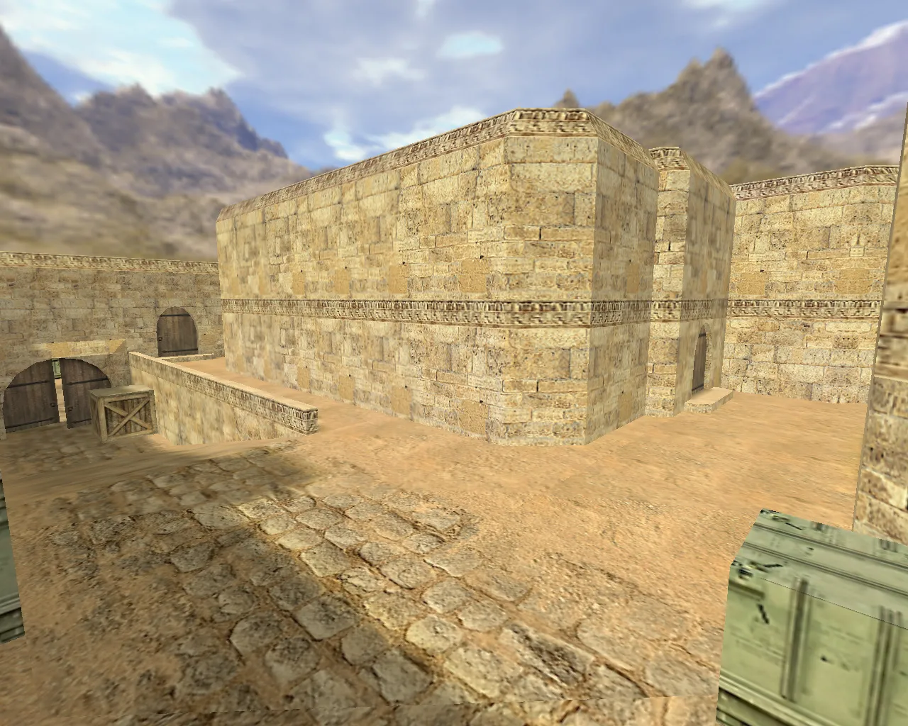 Скриншот  de_dust2_3x3 для CS 1.6: баланс сторон, точки, .nav для ботов и оптимизация wpoly/epoly