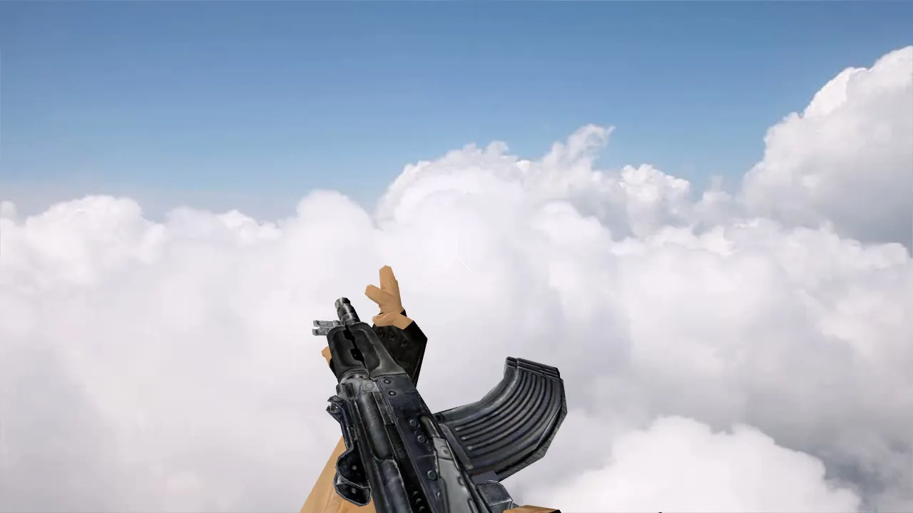 Скриншот Модель AK-47 Stalker (v_ p_ w_) для CS 1.6: звуки, анимация осмотра, текстуры