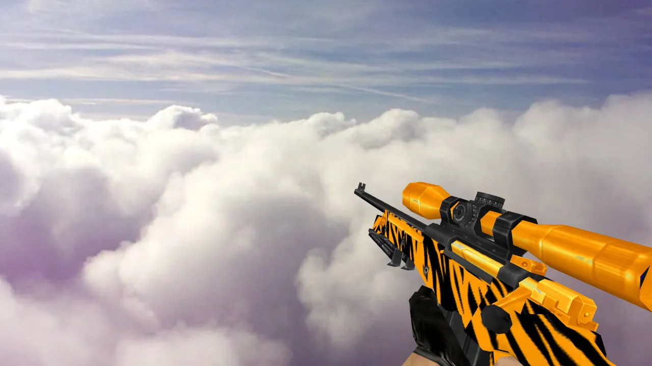 Скриншот Модель AWP «Зуб тигра» для CS 1.6 - Уникальный опыт игры