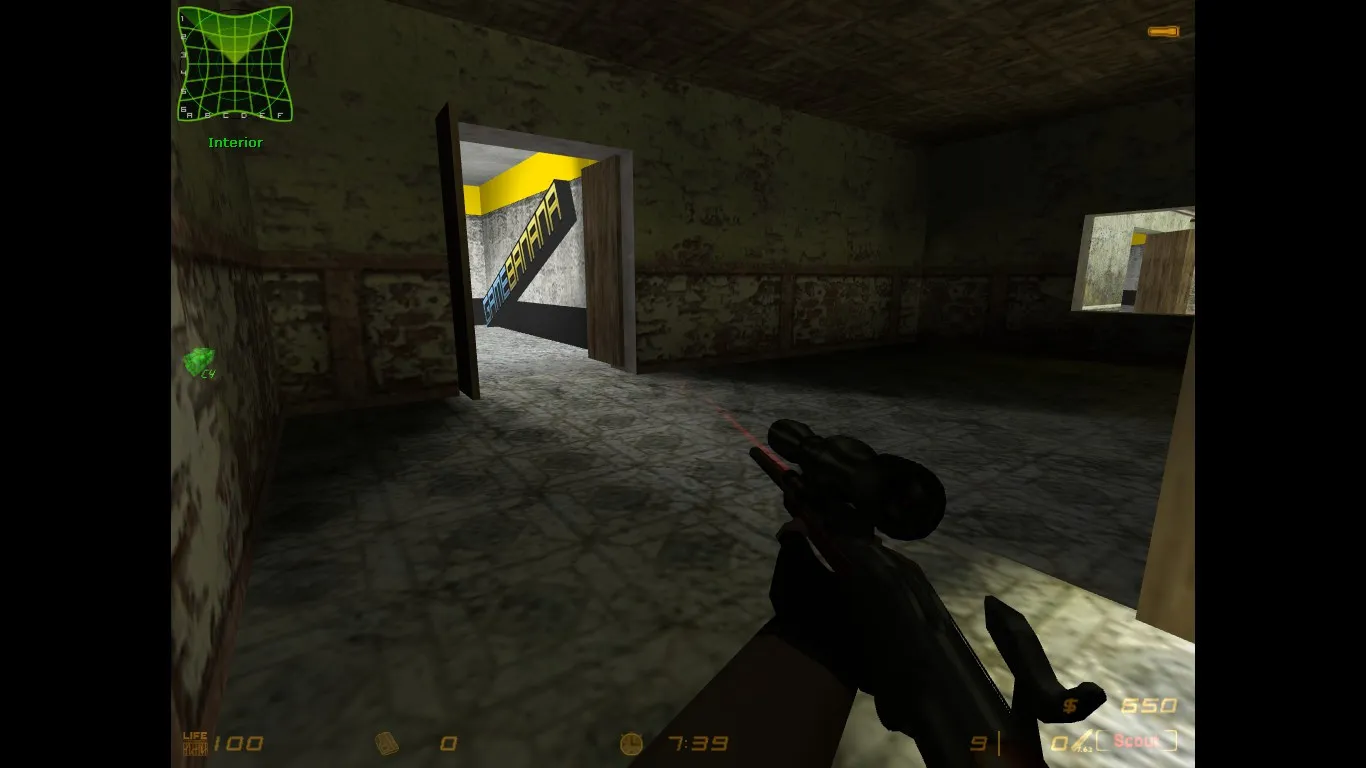 Скриншот  de_gamebanana карта для CS 1.6: баланс сторон, точки, .nav и оптимизация wpoly/epoly