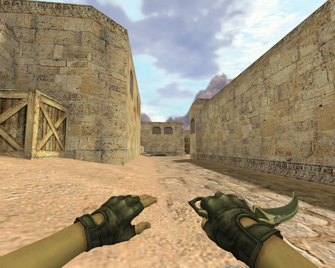 Скриншот Модель «Нож Керамбит Черный глянец» для CS 1.6: v_, p_, w_ + звук + анимация осмотра