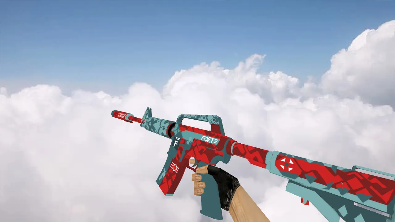 Скриншот Модель «M4A1 Forte» v_m4a1_forte p_m4a1_forte w_m4a1_forte для CS 1.6: звук, анимация осмотра, текстуры