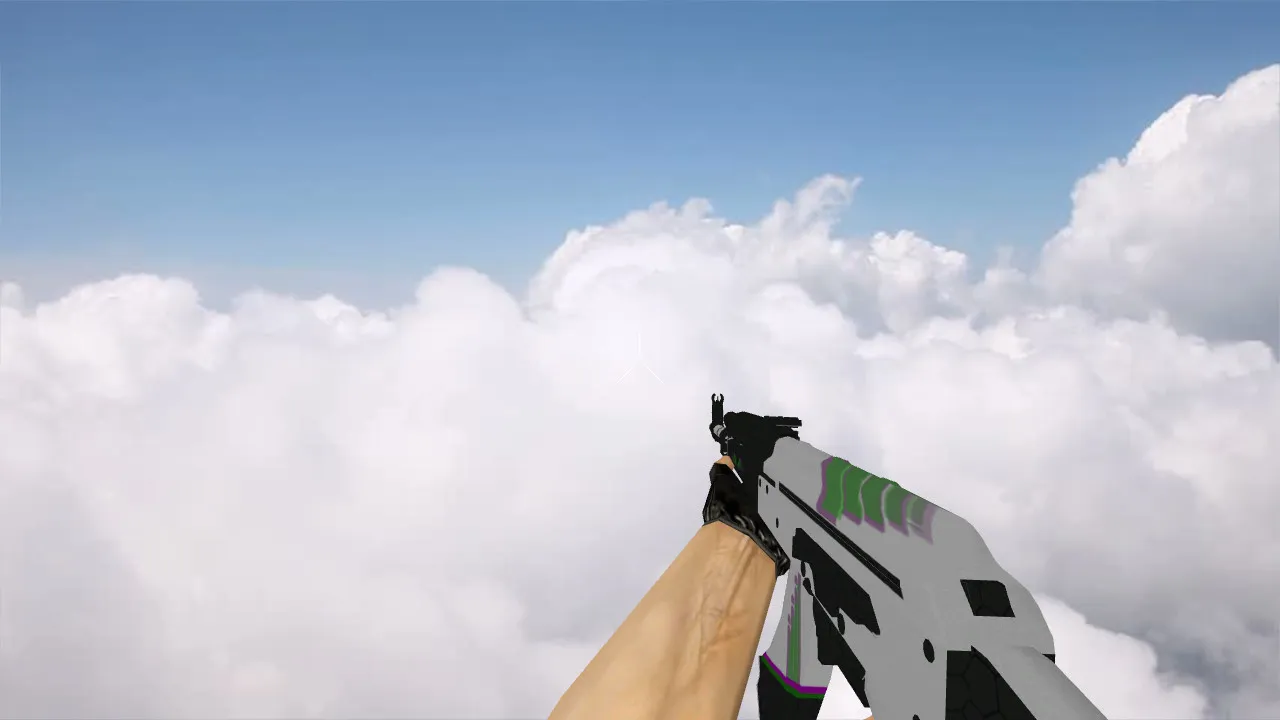 Скриншот v_ak47 Sport и p_ak47 Sport: модель «AK-47 Sport» для CS 1.6 с звуками, осмотром и качественными текстурами