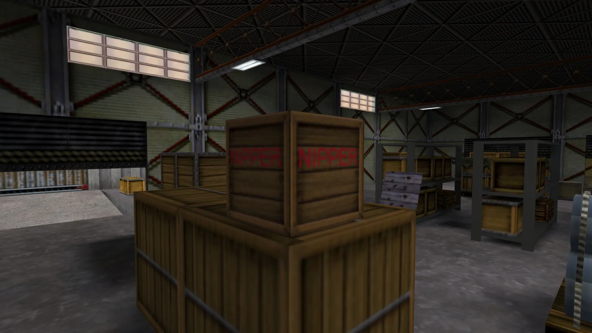 Скриншот  Карта crate_warehouse для CS 1.6: точки, маршруты, .nav для ботов, оптимизация wpoly/epoly