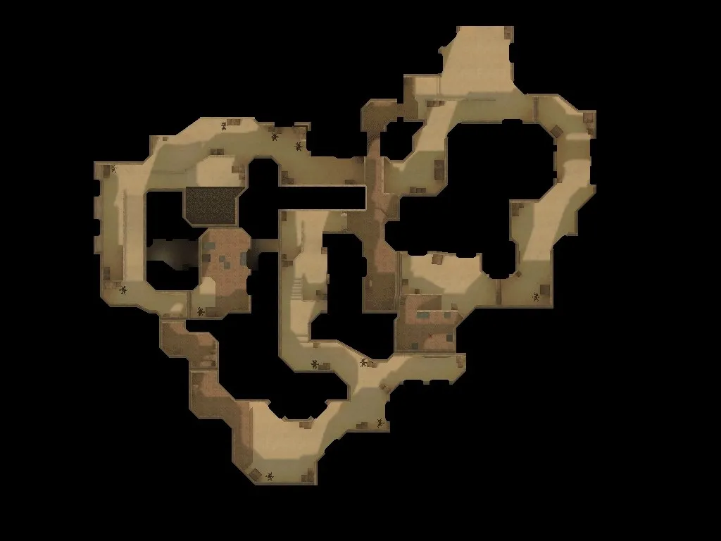 Скриншот  de_deltareid_sr2012 карта для CS 1.6: баланс сторон, тактика, bоты .nav и оптимизация