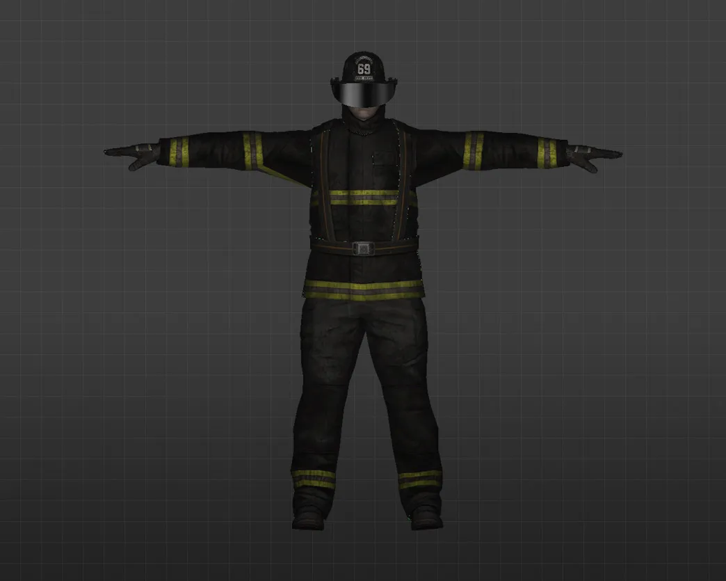 Скриншот Модель «Пожарный» для CS 1.6 - Уникальный скин для игроков