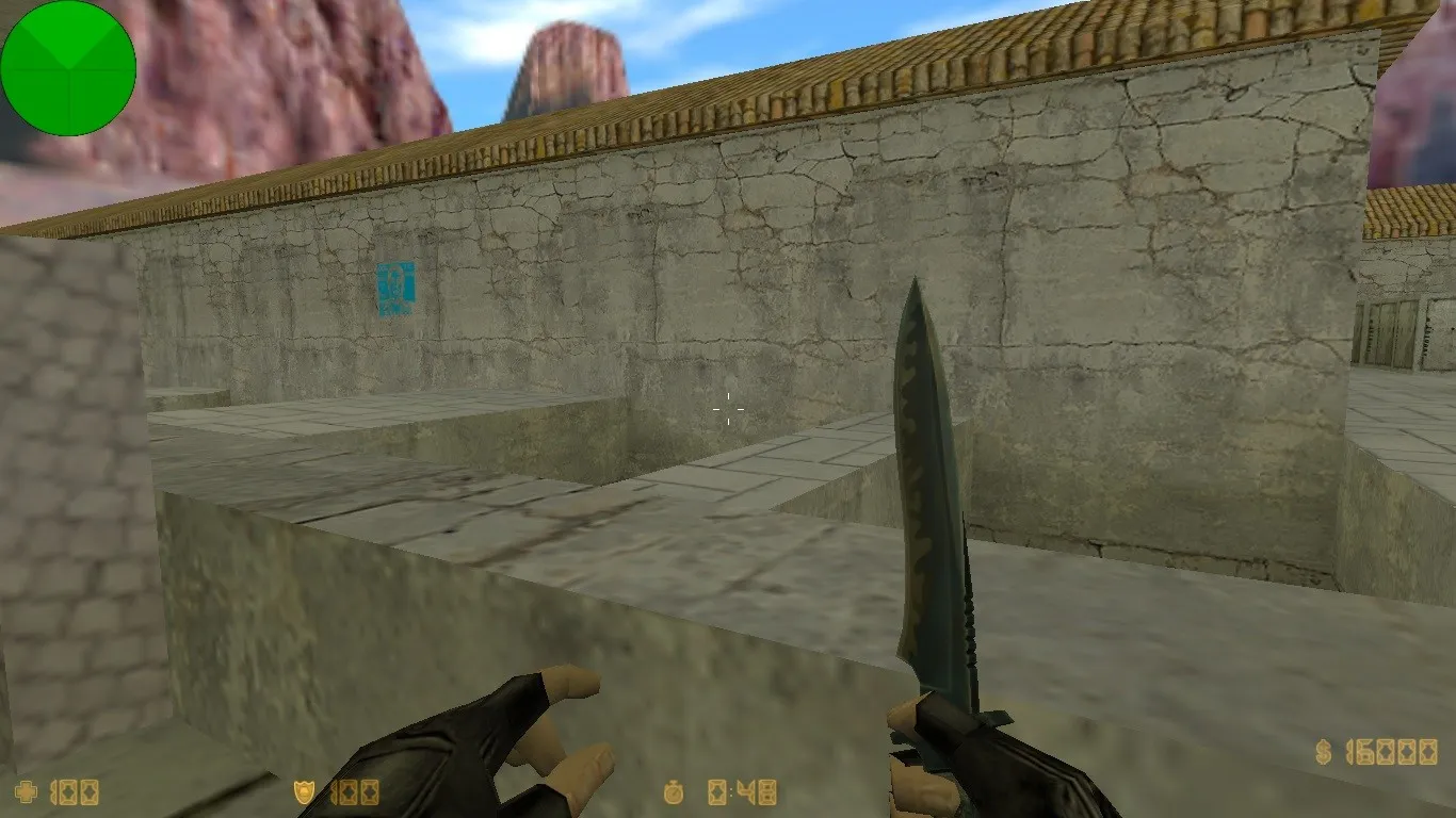 Скриншот  Карта deathrun_2h для CS 1.6: ловушки, респавн, точки для T/CT, .nav для ботов и оптимизация