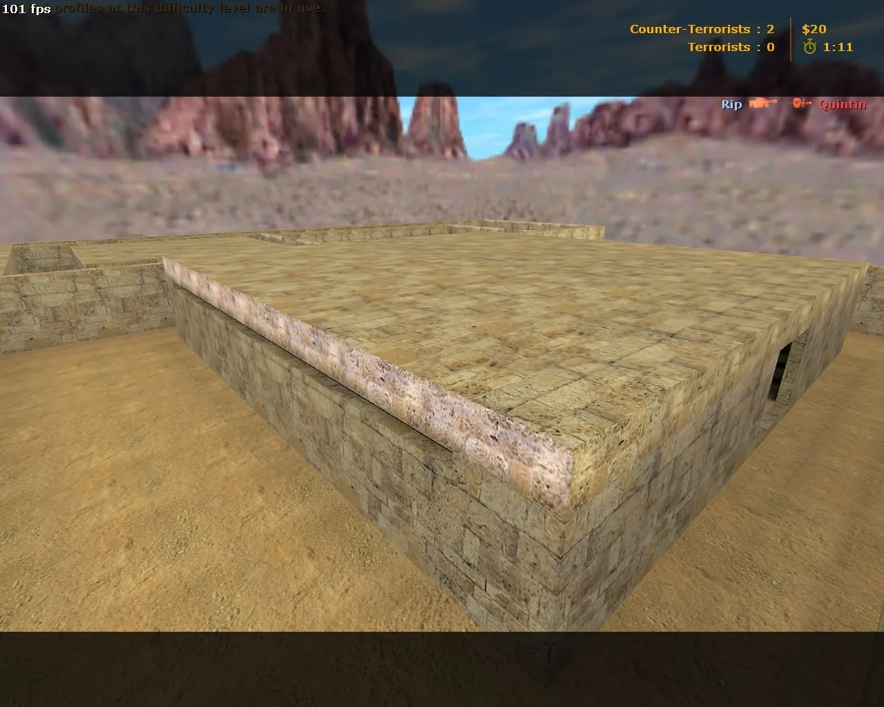 Скриншот  Карта de_dustywares для CS 1.6: точки, маршруты, .nav для ботов и оптимизация wpoly/epoly