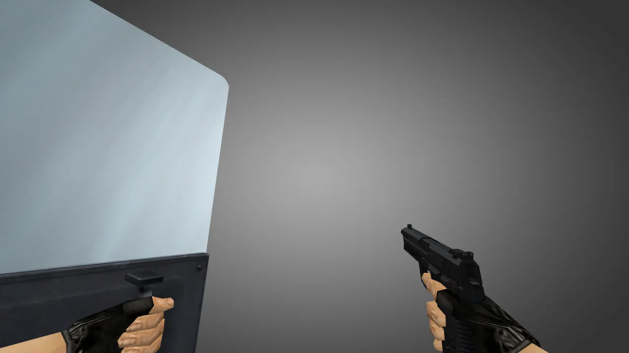 Скриншот Модель «Riot Shield» для CS 1.6: v_ / p_ / w_ файлы, звуки, анимация осмотра и текстуры