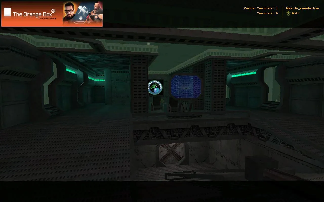 Скриншот  de_eventhorizon для CS 1.6: тактика сторон, .nav для ботов, оптимизация wpoly/epoly и баланс спавнов