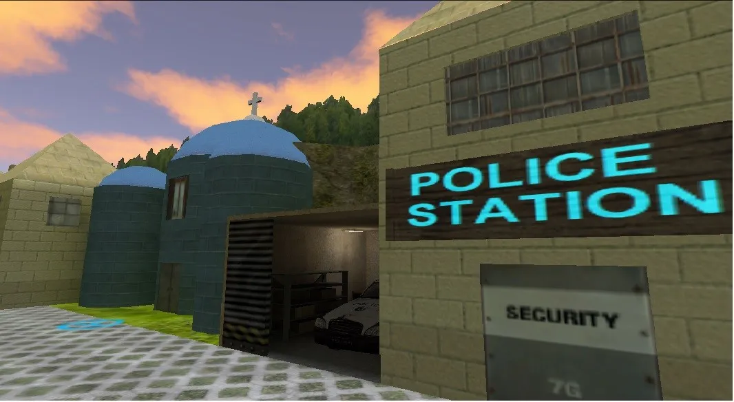 Скриншот  Карта de_ares для CS 1.6: точки, маршруты, .nav для ботов, оптимизация wpoly/epoly