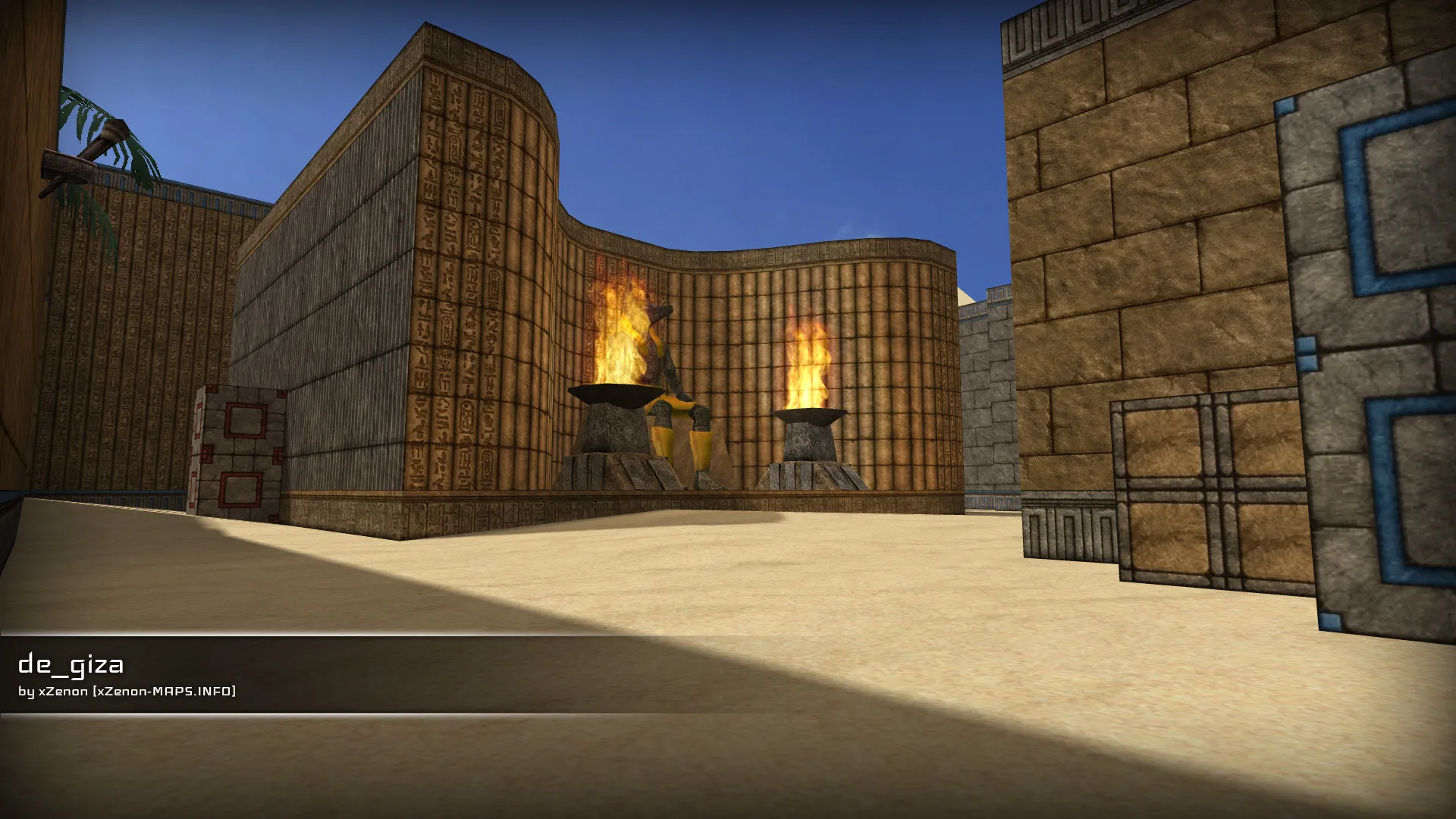 Скриншот  de_giza_b3 карта для CS 1.6: баланс сторон, точки, .nav для ботов, оптимизация wpoly/epoly