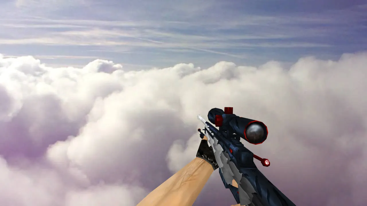 Скриншот AWP White Fang для CS 1.6 - Модель с уникальным дизайном