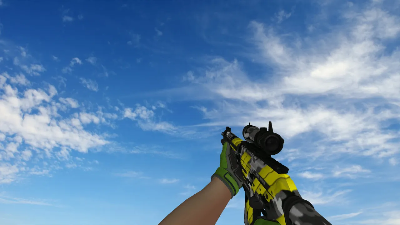 Скриншот  Пак моделей Specialist Gloves Emerald Web Pack для CS 1.6: v_/p_/w_ модели, звуки, анимация осмотра и качество текстур