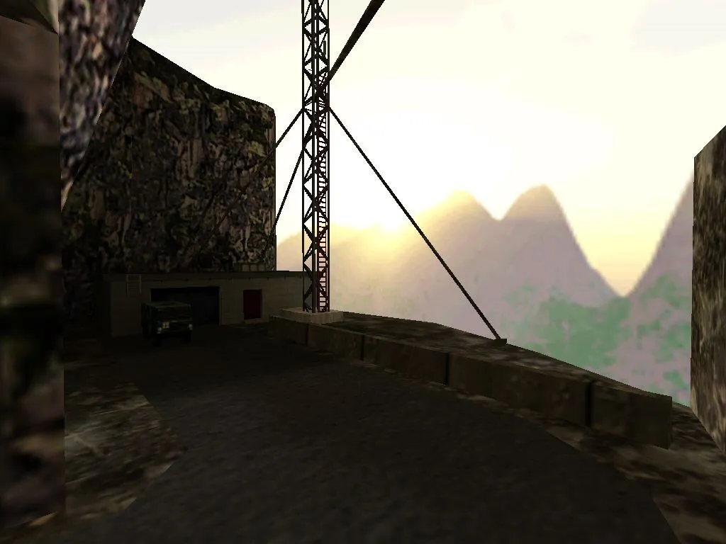 Скриншот  Карта de_sunrise для CS 1.6 - Тактические возможности и детали