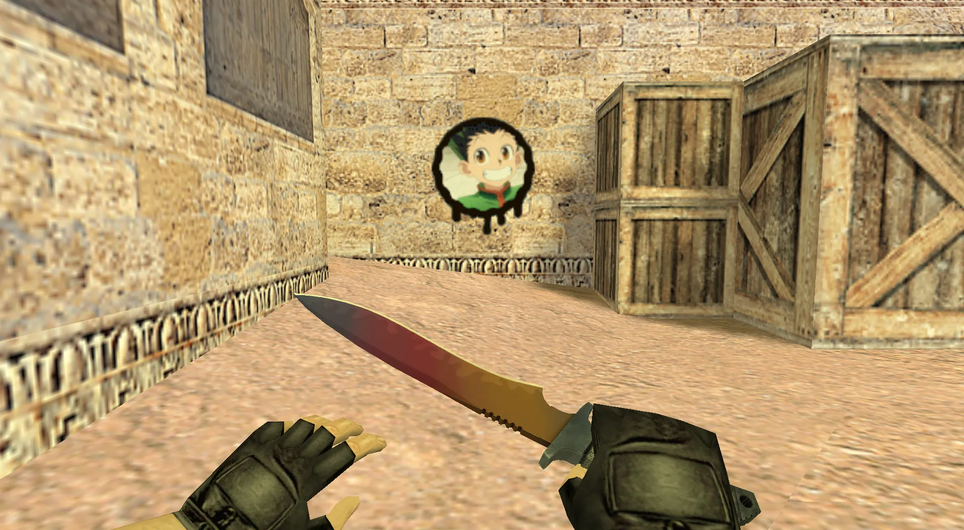 Скриншот Граффити «Гон Фрикс» для CS 1.6 — Уникальное аниме граффити