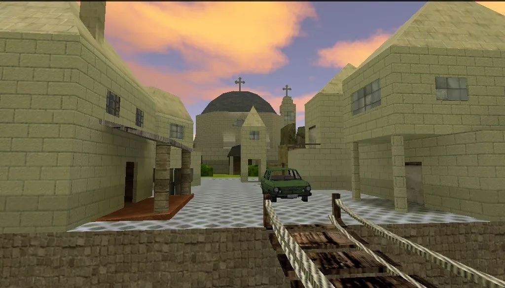 Скриншот Карта de_ares для CS 1.6: точки, маршруты, .nav для ботов, оптимизация wpoly/epoly