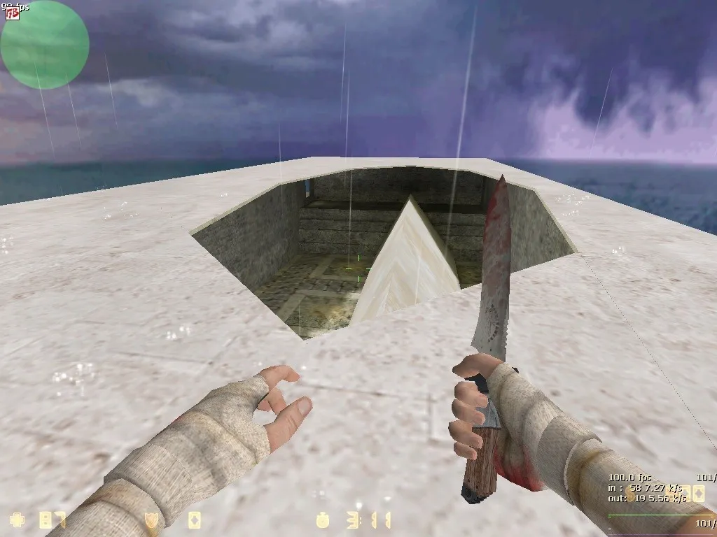 Скриншот  deathrun_virtualstrike для CS 1.6: тактики, точки, .nav и оптимизация карты