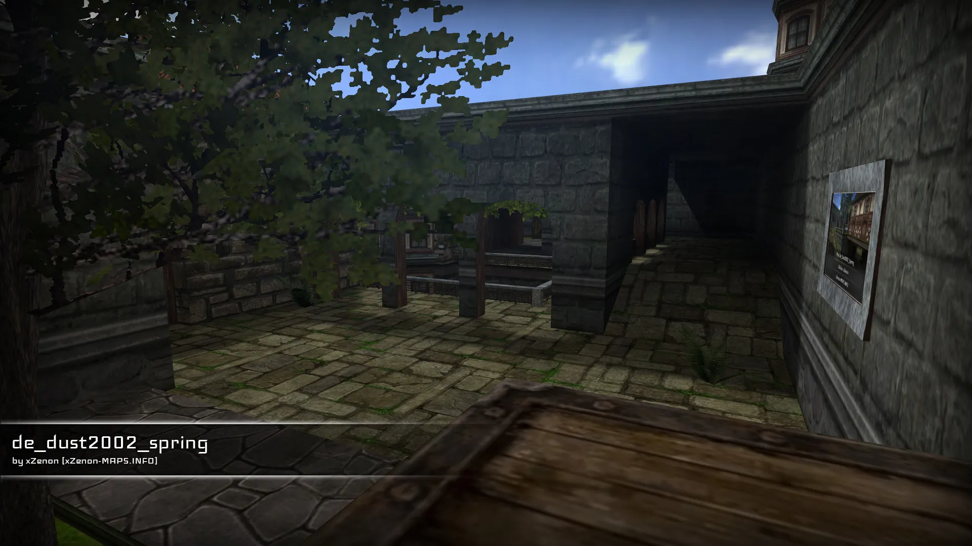 Скриншот  Карта de_dust2002_spring_b1 для CS 1.6: быстрый обзор, точки, тактика, .nav, оптимизация