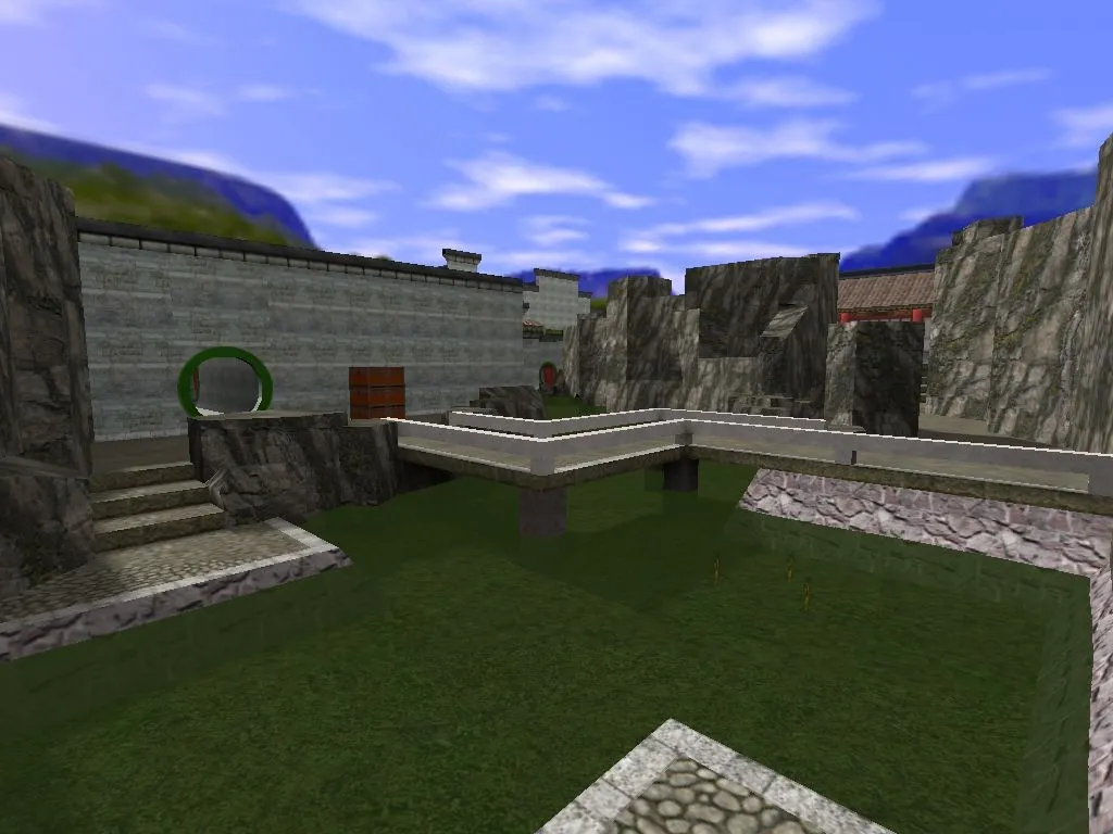 Скриншот  de_bamboo для CS 1.6: детали карты, точки для Terror/CT, боты .nav и оптимизация wpoly/epoly