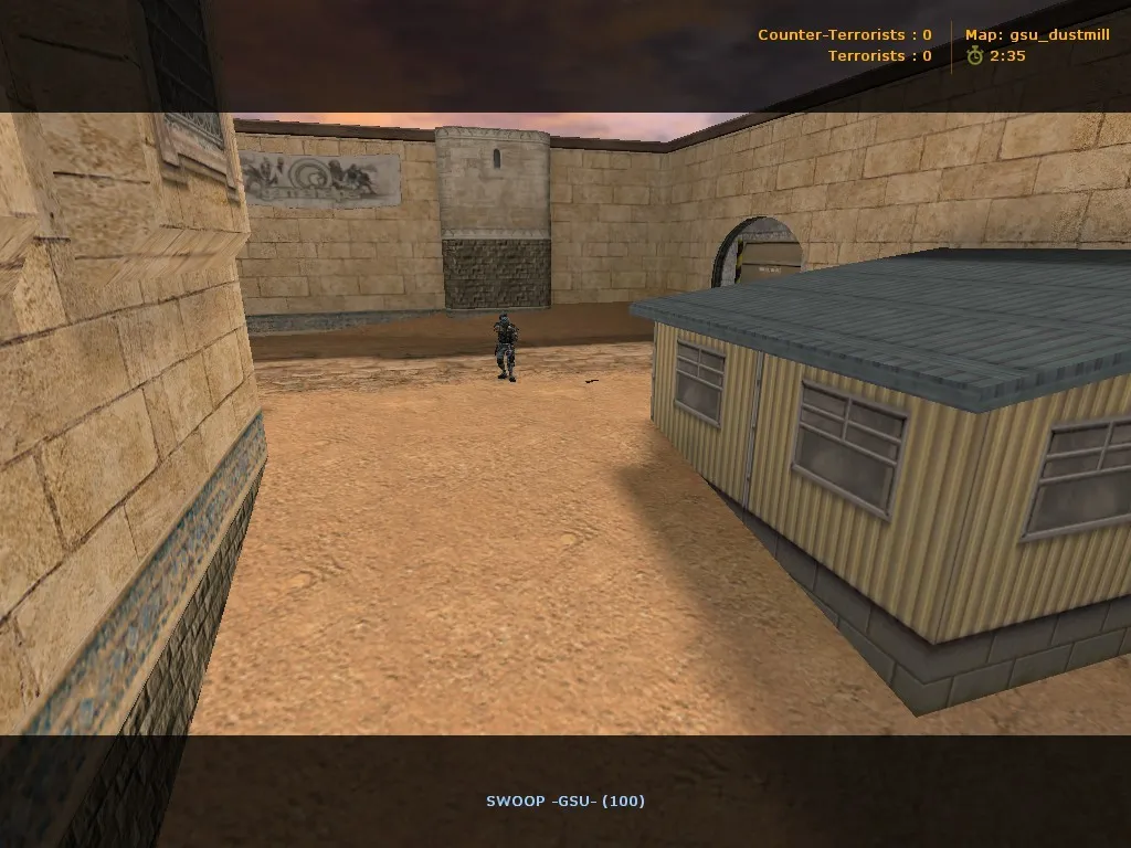 Скриншот  Карта gsu_dustmill для CS 1.6 - Особенности и Тактики