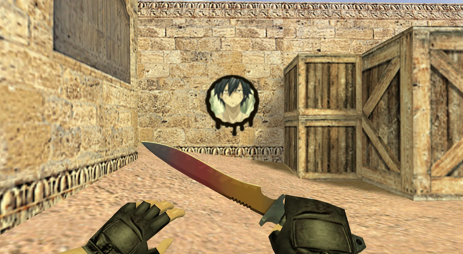 Скриншот Граффити «Грей Фуллбастер» для CS 1.6 - Аниме Граффити