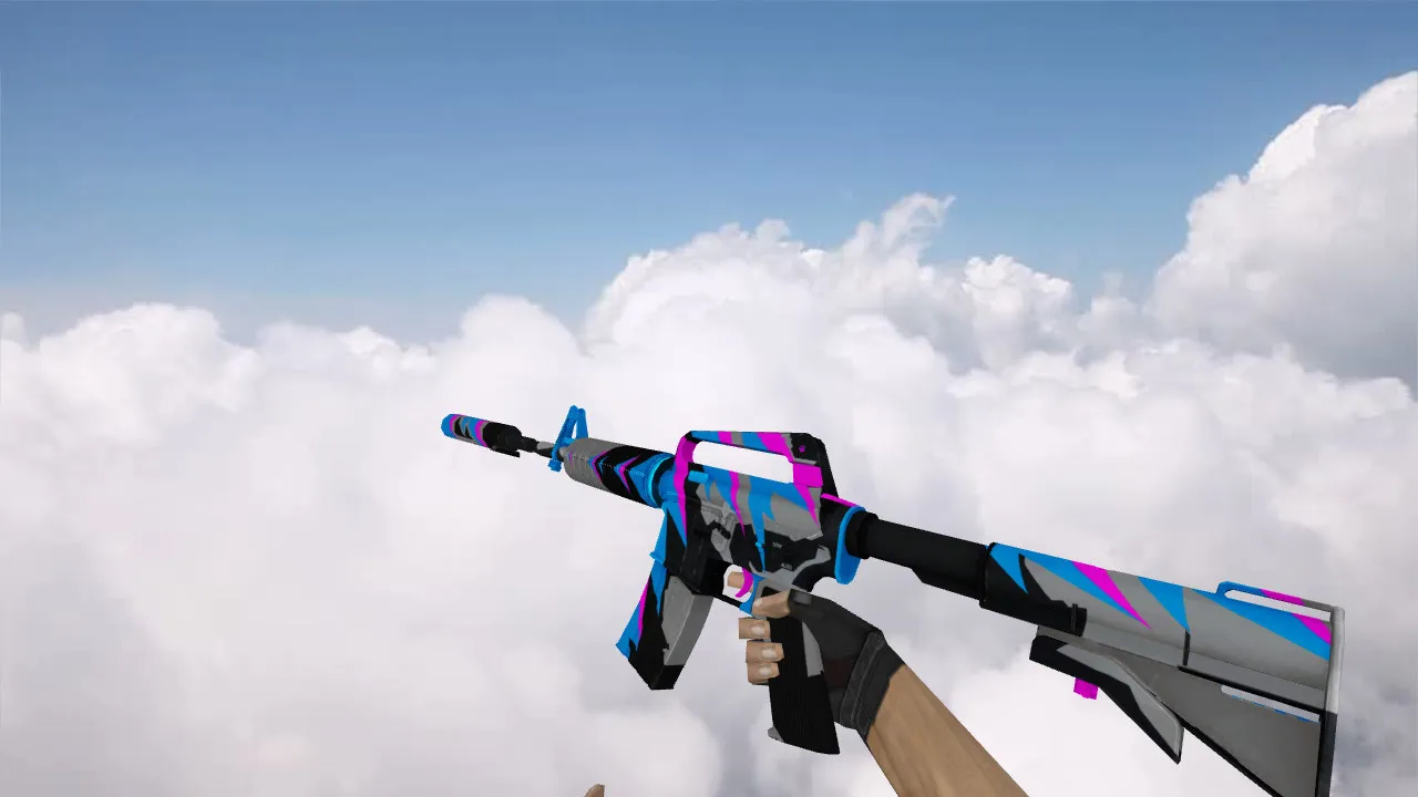 Скриншот М4А1 Dark Energy v_model, p_model, w_model для CS 1.6: звук, анимация осмотра и текстуры