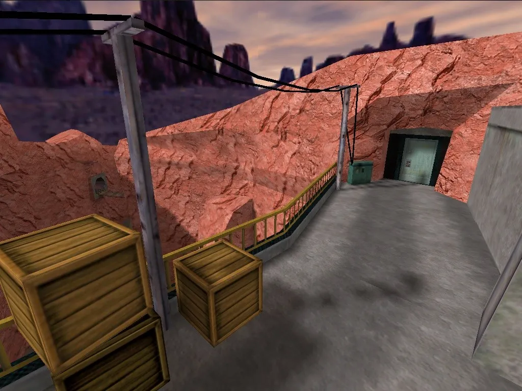 Скриншот  de_gorge карта для CS 1.6: баланс сторон, точки под клак, .nav для ботов и оптимизация wpoly/epoly