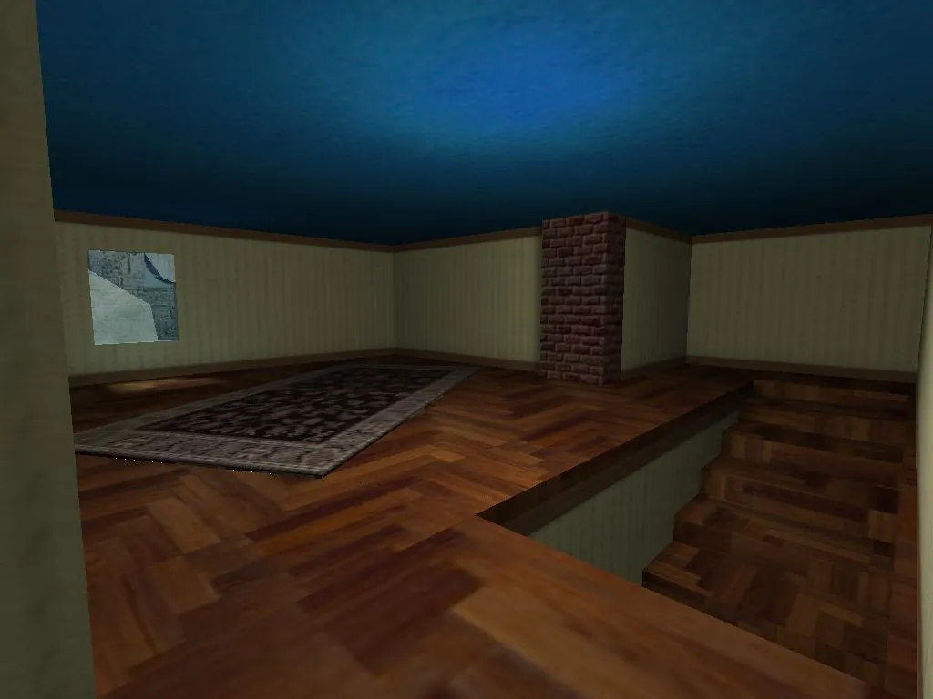 Скриншот  Карта de_december для CS 1.6: точки, баланс сторон, оптимизация wpoly/epoly и .nav для ботов