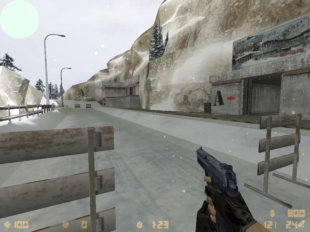 Скриншот de_alphacode_wi для CS 1.6: точки, позиции, баланс сторон и подсказки по раундам