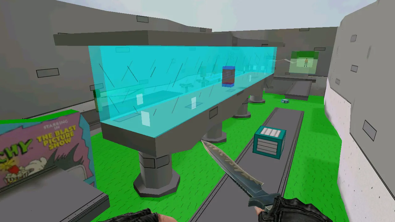 Скриншот  deathrun_cartoon для CS 1.6: deathrun карта, точки, .nav, баланс сторон и запуск без подмен