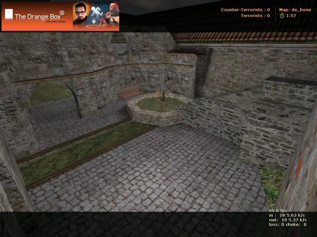 Скриншот  Карта de_bone для CS 1.6: баланс сторон, точки, .nav для ботов и оптимизация wpoly/epoly