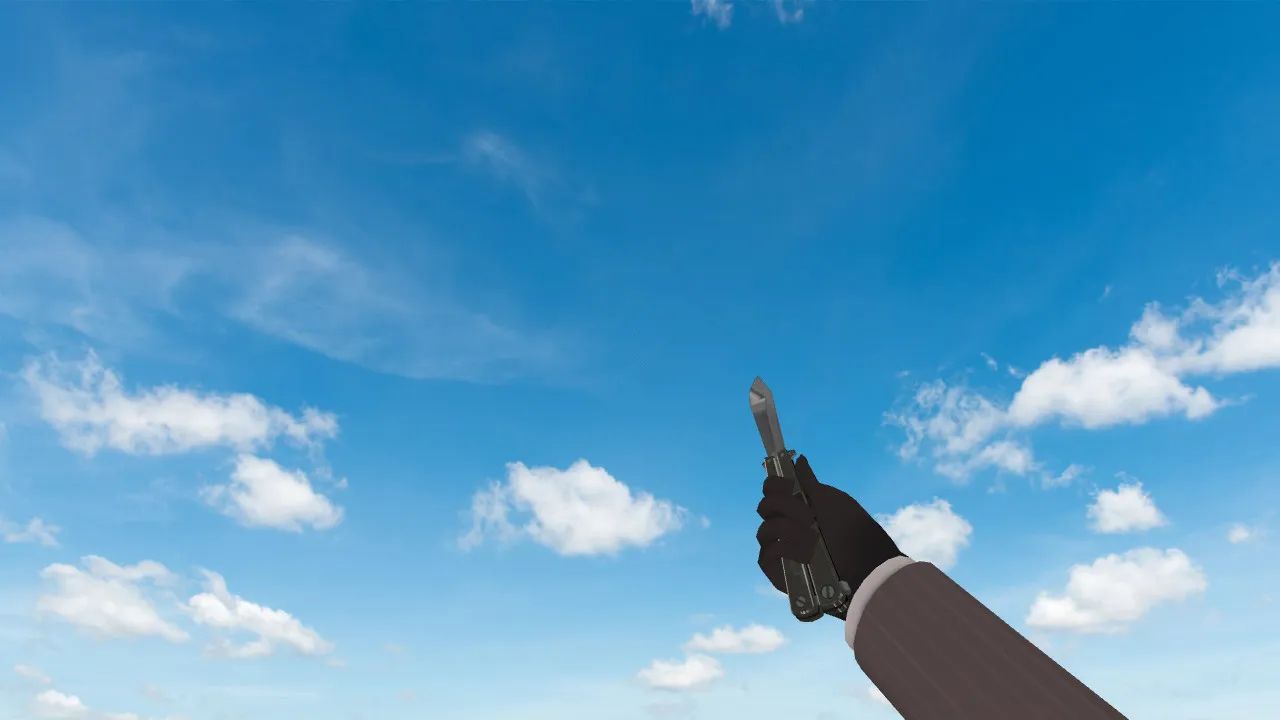 Скриншот Модель ножа «CF3 Spy Butterfly» v_model для CS 1.6: звуки, анимация осмотра, качество текстур