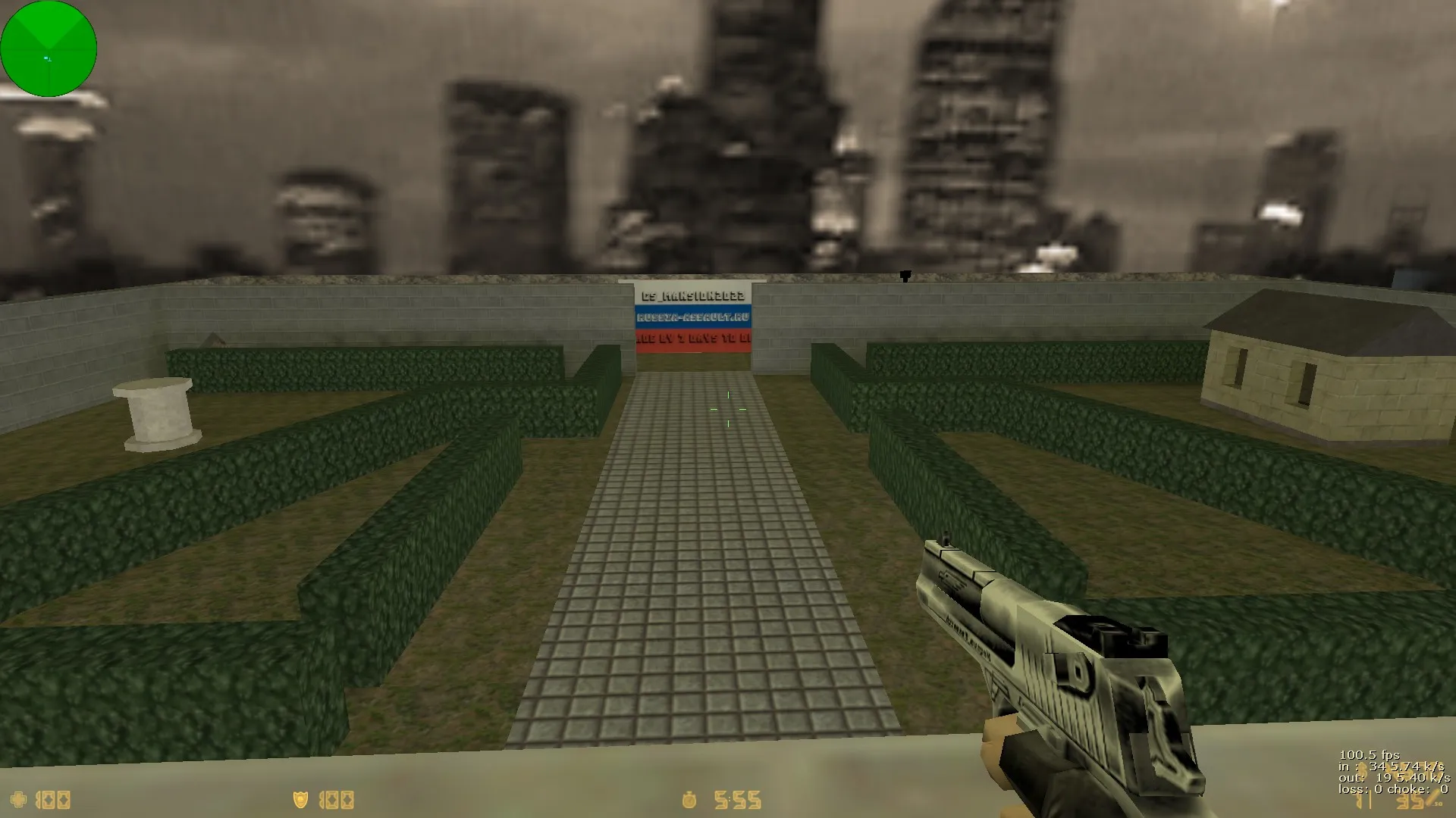 Скриншот  cs_mansion2022 для CS 1.6: баланс сторон, 2 спавна КТ, камеры, заложники в коридоре